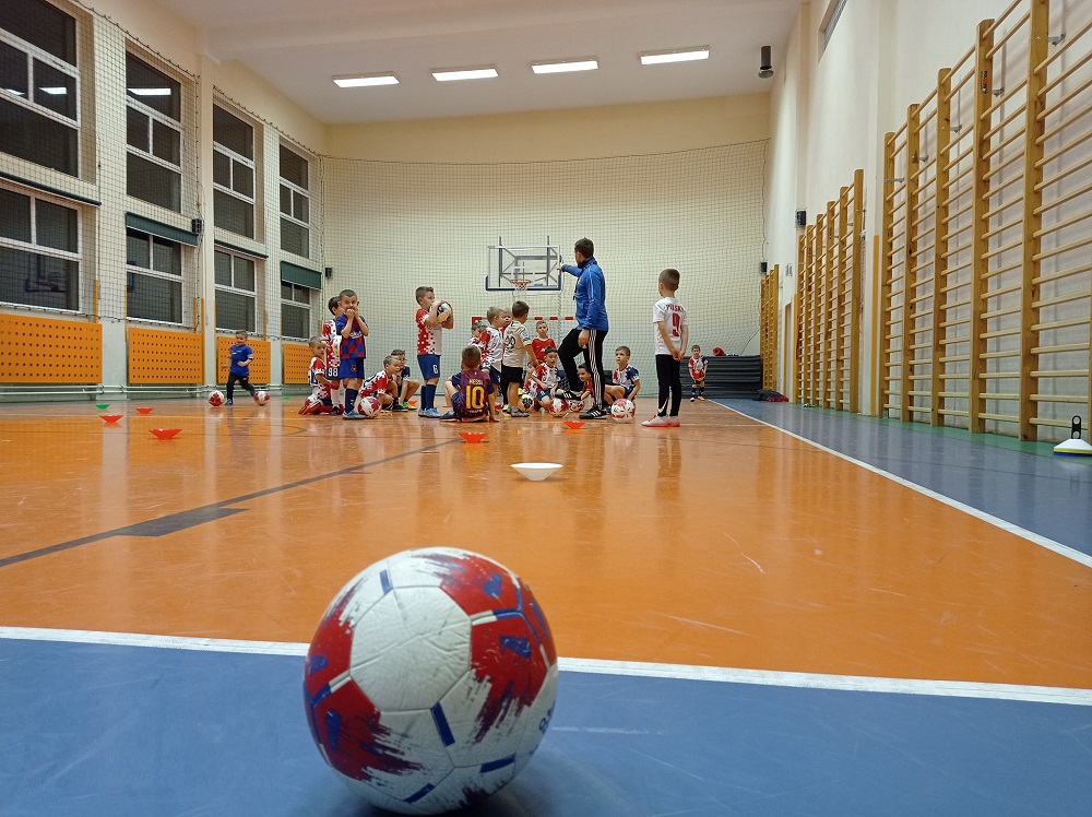 Trening 4-latków w Rzeszowie, szkółka piłkarska Grunwald Budziwój