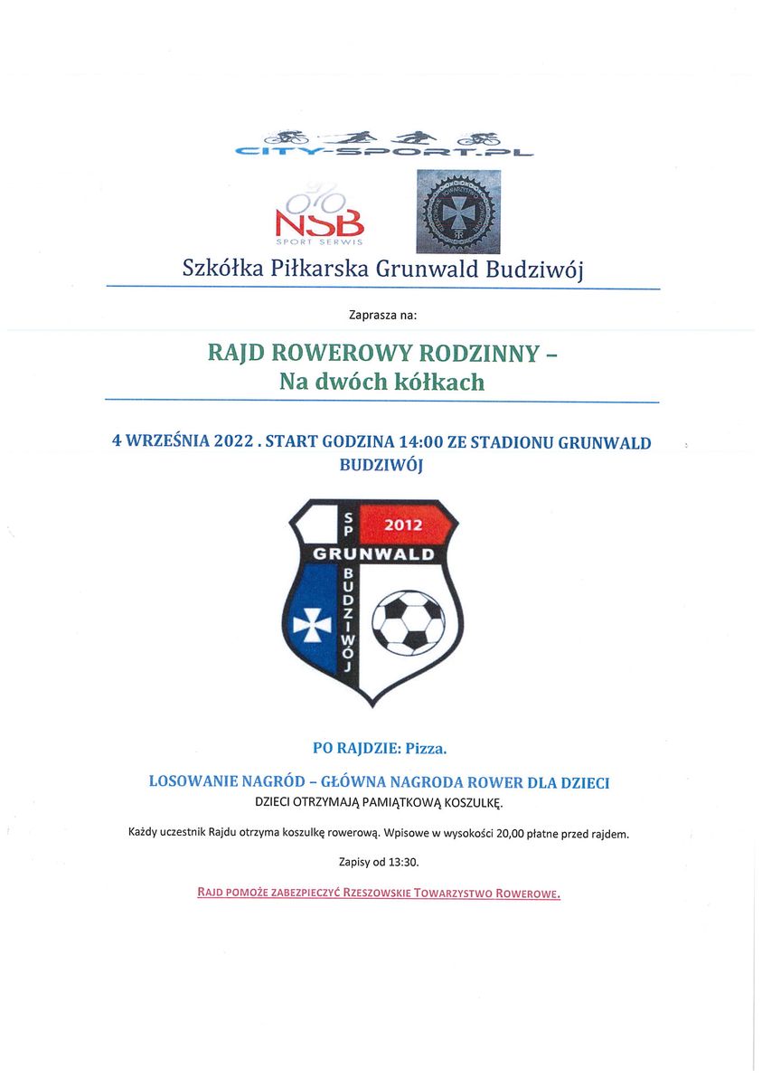 Rajd rowerowy 04.09!