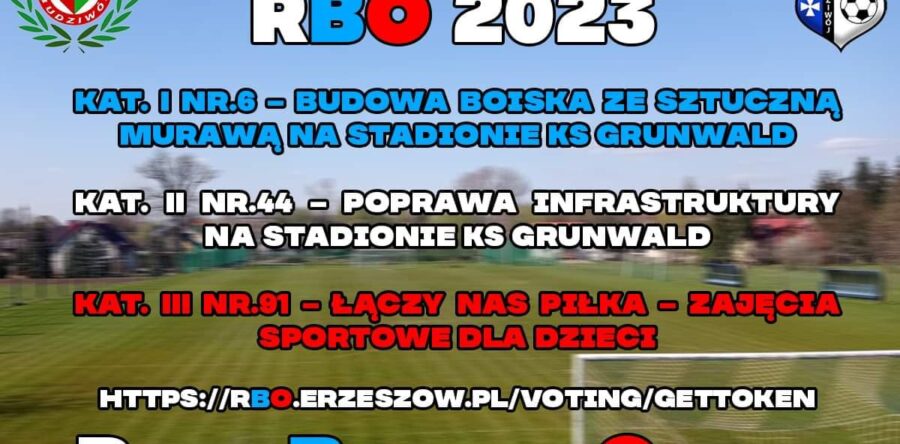 RBO 2023 – głosujemy na GRUNWALD!