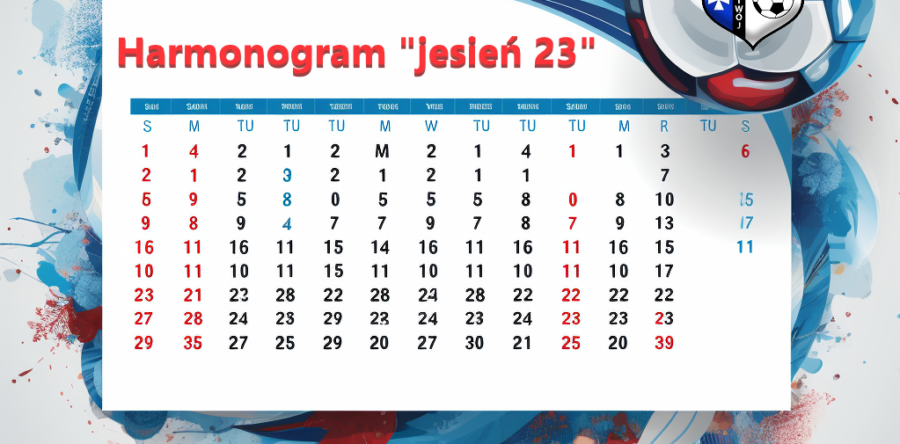 Harmonogram jesień 2023!