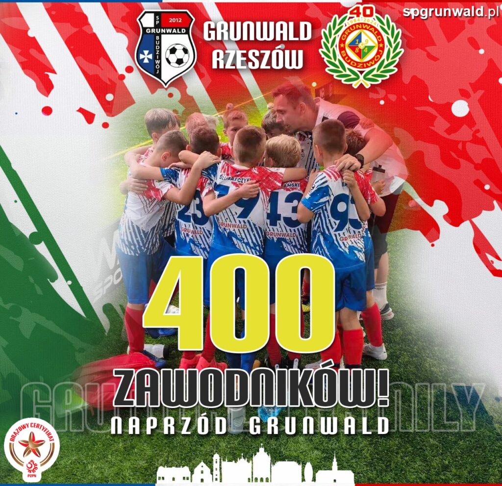 W Grunwaldzie Budziwój Rzeszów piłkę nożną trenuje już ponad 400 osób