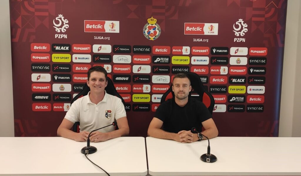 Trener Grunwaldu Budziwój Dawid Blacha na stażu w Wiśle Kraków