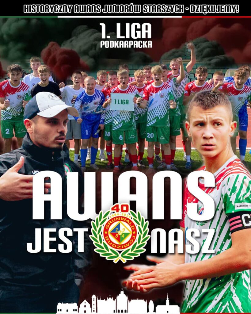 Juniorzy Grunwaldu z historycznym sukcesem i awansem do 1 ligi