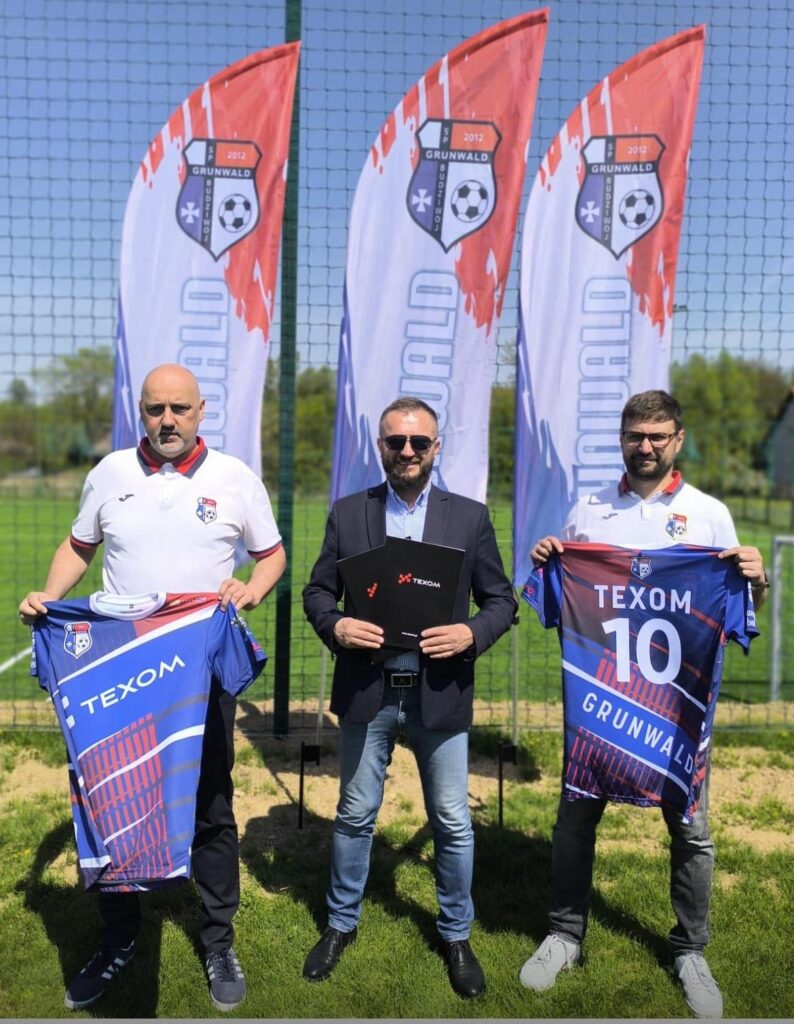 Firma Texom sponsorem szkółki piłkarskiej Grunwaldu Budziwój Rzeszów