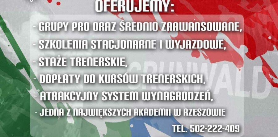 Szukamy trenerów na nowy sezon!