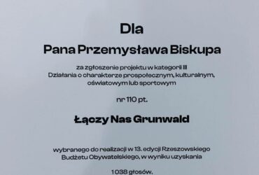 Projekty Grunwaldu zdobyły dofinansowania z RBO!